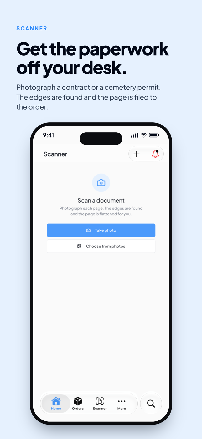 The Scanner tab